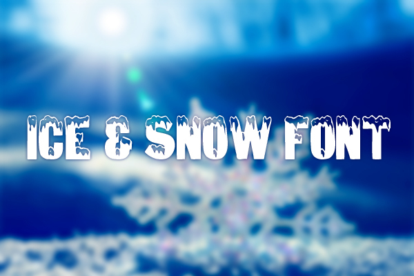 Ice & Snow Font poolt AARRGGHH!