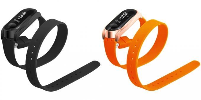 Silicone Rihm Xiaomi Mi Band 3 kahe wrap