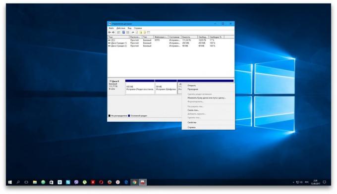 Windows-PC ei näe kõvaketas: menüü "Disk Management"
