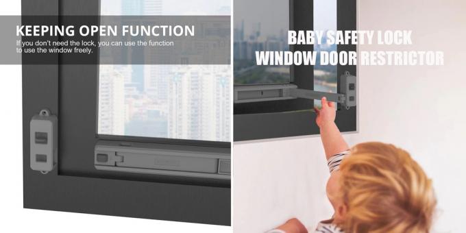 Kuidas lapsi kodus turvaliselt hoida: aknalukk