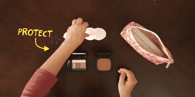 Kuidas pakkida kohver: Kuidas voltida kosmeetika ja tualett-tarbed