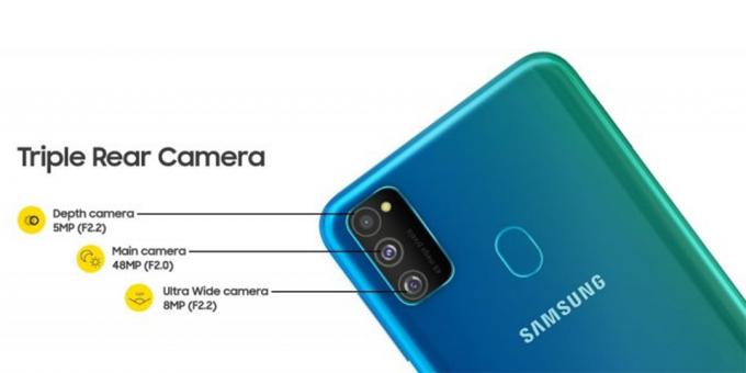 Kaamera Samsung Galaxy M30s