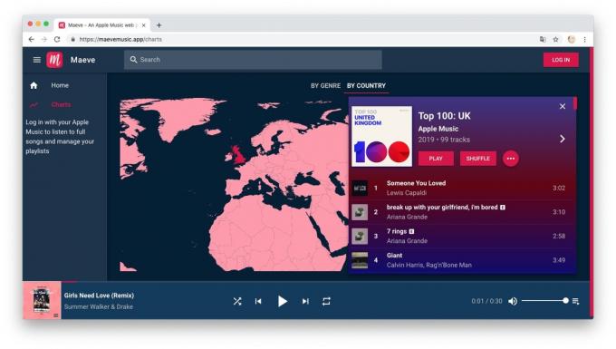 Maeve: valida muusikat interaktiivne maailmakaart