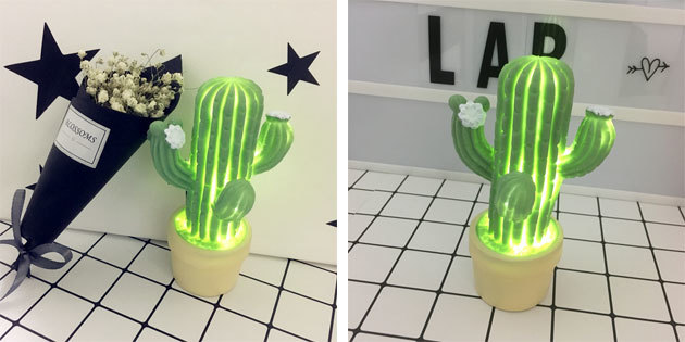 Lamp kujul kaktus