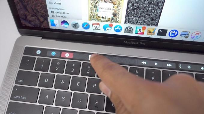 Touch Bar: video tagasikerimine