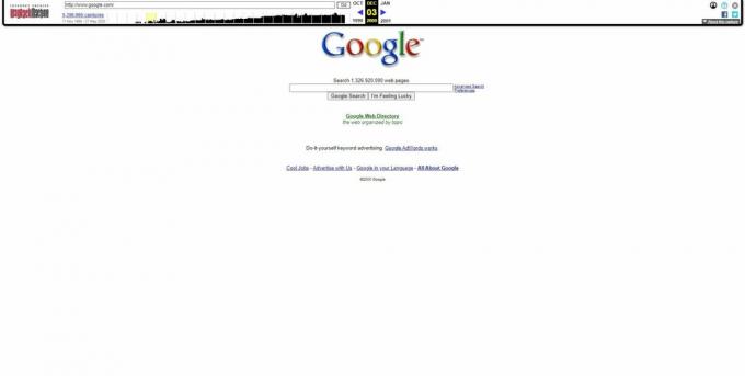 Veebiarhiiv: Google'i saidi koopia