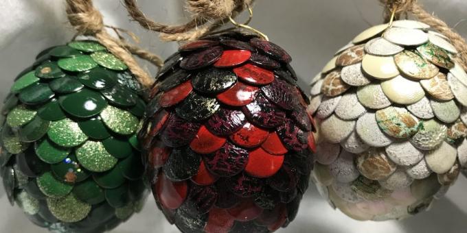 Christmas mänguasjad oma kätega: Dragon munad "Game of Thrones"