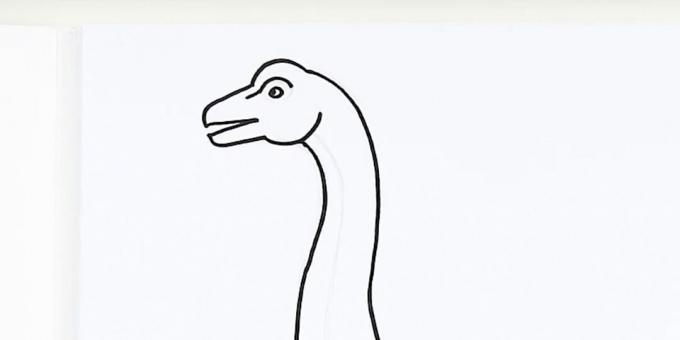 Joonista dinosauruse pea