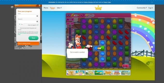 Online puzzle mängud: Candy Crush Saga
