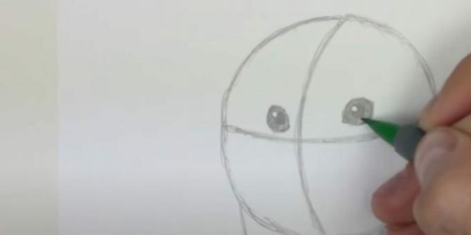 Kuidas joonistada öökulli: joonistada silmi