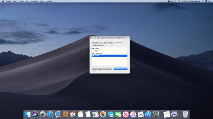 Seadistamine rakendustega Mac sunnitud lõpetamist