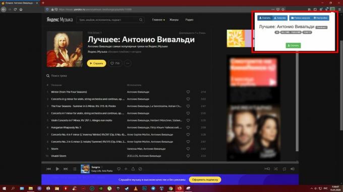 Laadige muusikat alla Yandexist. Muusika ": Yandex Music Fisher