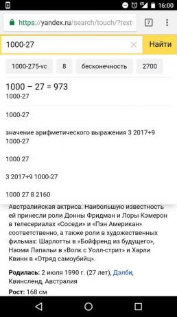 "Yandex": arvutused otsinguriba