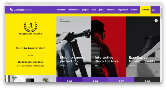 Kaskaadlaadistiku: CSS Design Awards