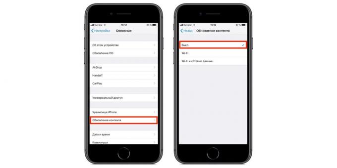 Kuidas kalibreerida oma iPhone aku väljalülitamine taust App Värskenda