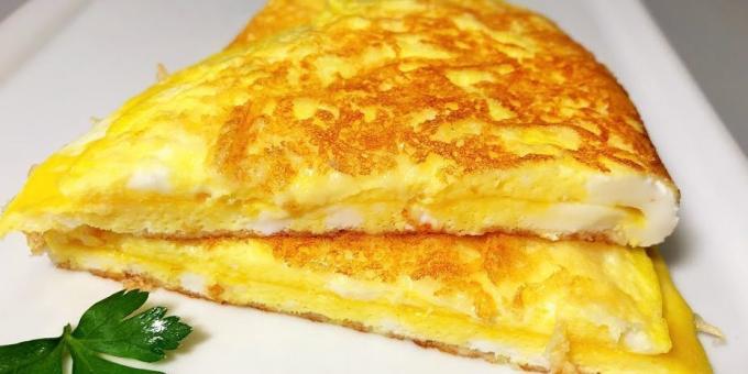 Kiire hommikusöök: munapuder krõbeda juustu kooriku