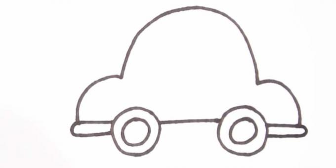 Kuidas autot joonistada: värvige auto põhi