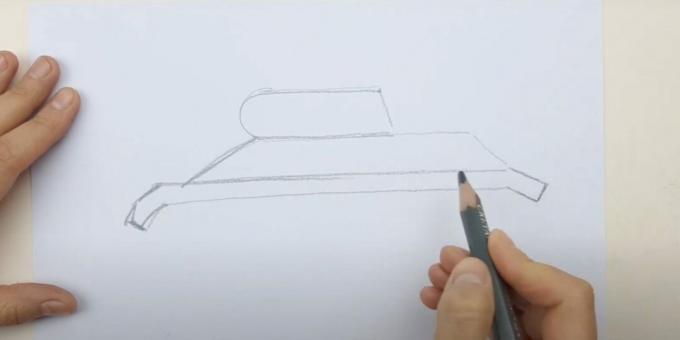 Kuidas paaki joonistada: visandage ülaosa 