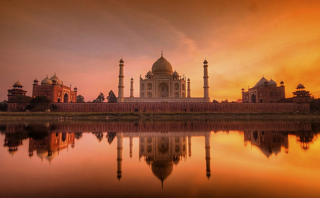 Sunset juures Taj Mahal