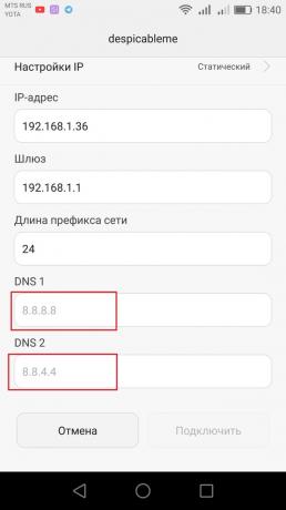 Kuidas luua DNS-server Android