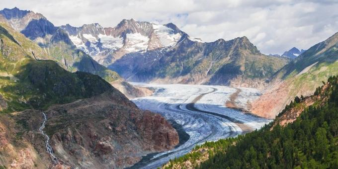 Kui minna Euroopas: Aletsch Glacier, Šveits