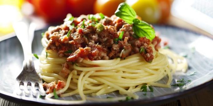 Pasta retseptid: Spagetid bolognese