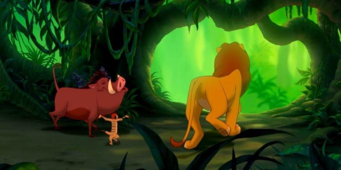 Cartoon "The Lion King": realistlikult kujutatud loomad