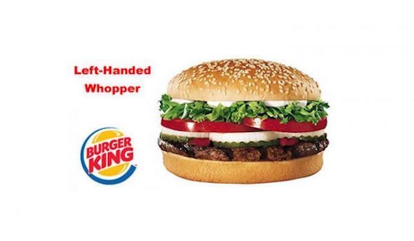 Praktiline naljad 1. aprillil: hamburger jaoks vasakukäelistele