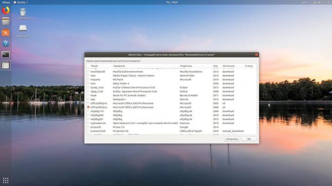 Winetricks abi installida Windows-programm Linux