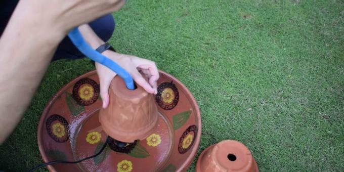 Tee ise purskkaev: kuidas paigaldada pump ja suur lillepott