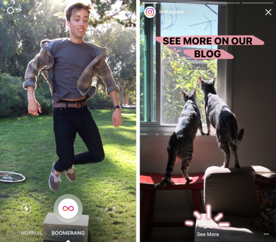 Uuenda Instagram: Mode "Boomerang"