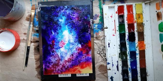 Kuidas ruumi akvarelliga värvida: lisage oma joonisele soola