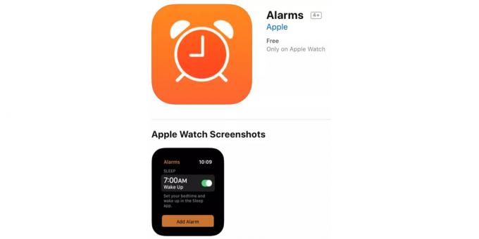 Kaubamärk rakendusel jälgida magada Apple Watch