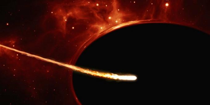 Ülimassiivne must auk spageerib päikesetaolist tähte