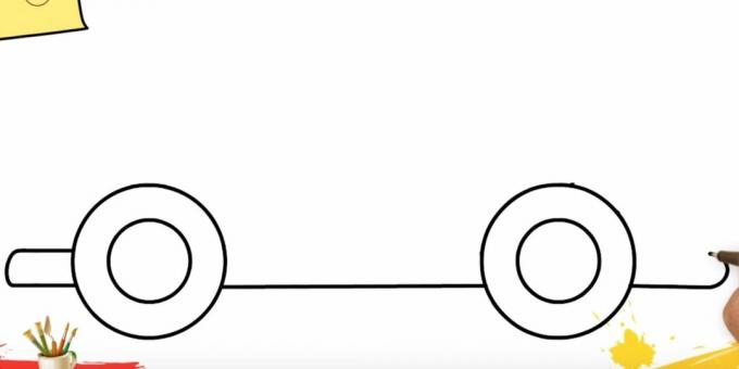 Kuidas veoautot joonistada: viimistlege põhi