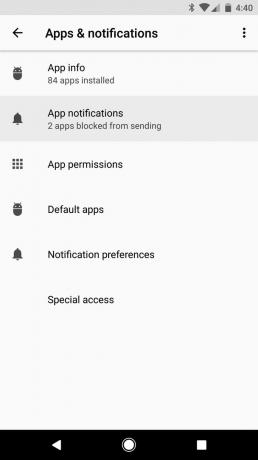 Android O: lugemata märguandeid