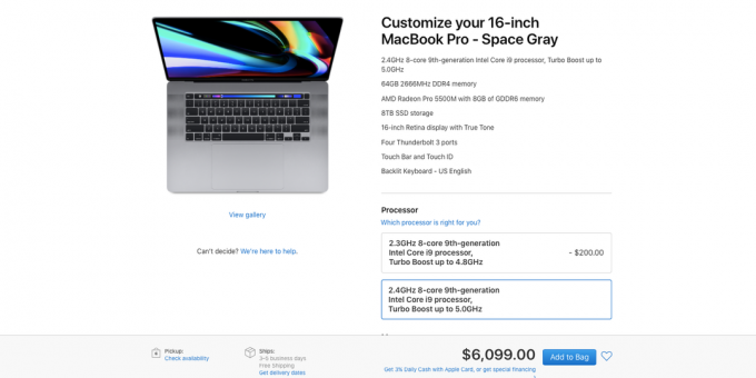 Apple on välja uue 16-tollise MacBook Pro: parema tulemuse sama raha eest