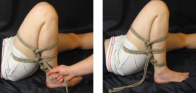 Elements Shibari: seotud jalad