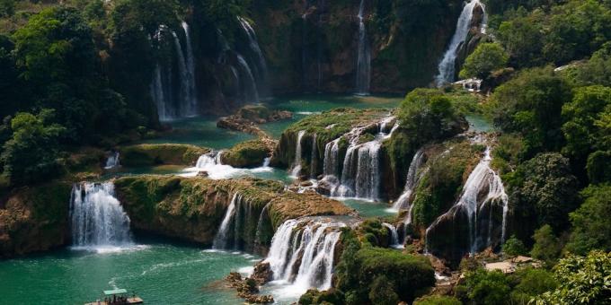 Aasia territooriumil teadlikult meelitab turiste: keeld gioc-detian Falls juga, Vietnam, Hiina