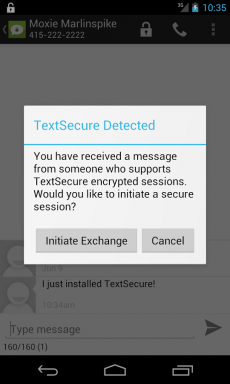 TextSecure saadab krüpteeritud SMS-ki