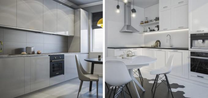Köök Design: kaks võimalust planeerida