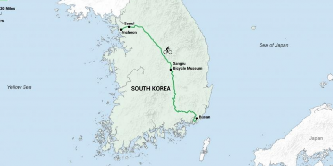 Vaatamisväärsused Lõuna-Korea: reisida riigi põhjast lõunasse, saate Tour Zelenski Cycle World