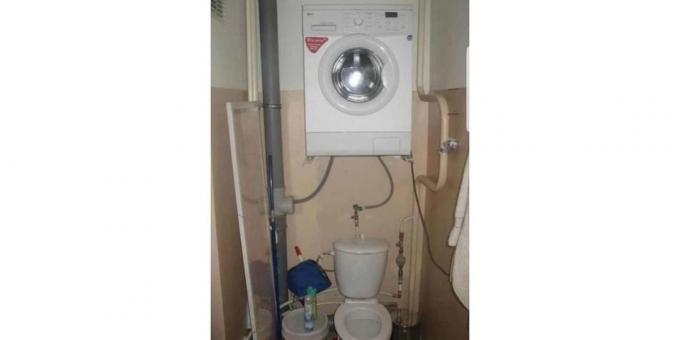 kuidas panna pesumasina WC