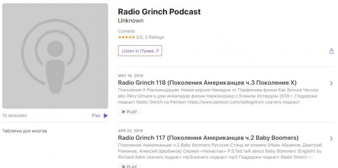 Huvitavad podcaste: Raadio Grinch