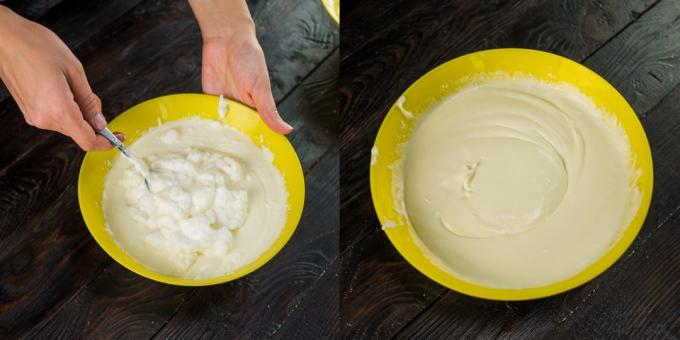 Kuidas valmistuda tiramisu: Connect juust segada valgud