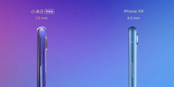 Xiaomi Mi 8 Lite: paksus