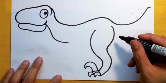 Kuidas joonistada dinosaurust: joonistada küüniseid