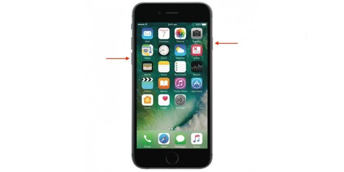 Kuidas taaskäivitada iPhone: iPhone 7