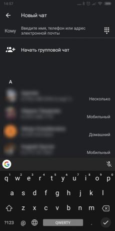 Google Sõnumid öö režiim Android