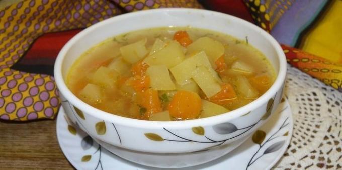 Supp kõrvits, kartul ja ingver